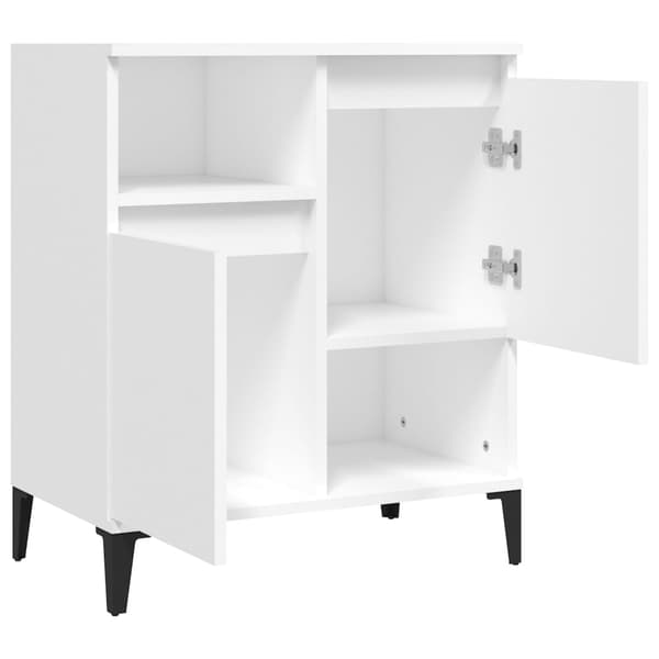 vidaXL Skjenk hvit 60x35x70 cm konstruert tre