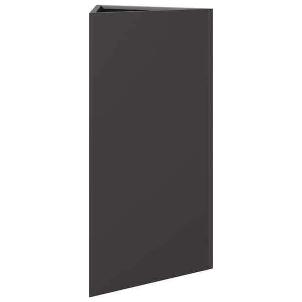 vidaXL Odlingslåda svart triangulär 40x34,5x70 cm stål