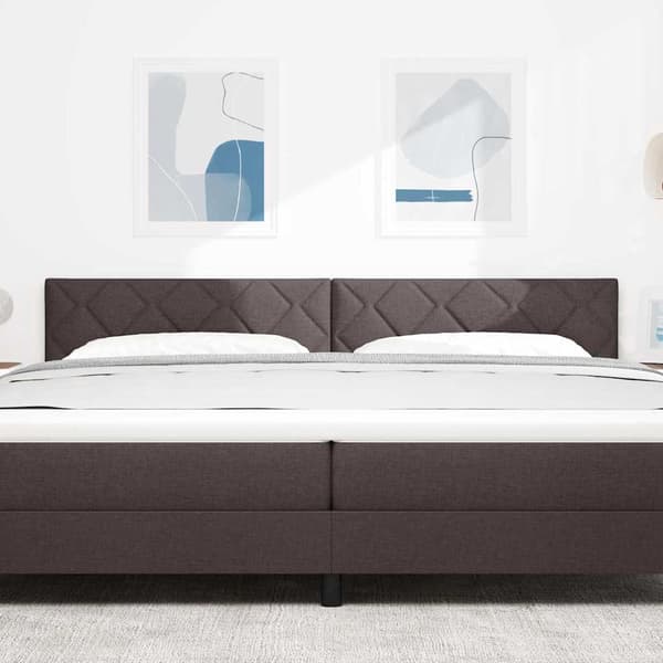vidaXL LED huvuddyna Brun 200 cm tyg