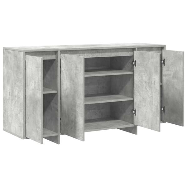 vidaXL Sideboard Betonggrå 135 x 41 x 75 cm Konstruerat trä