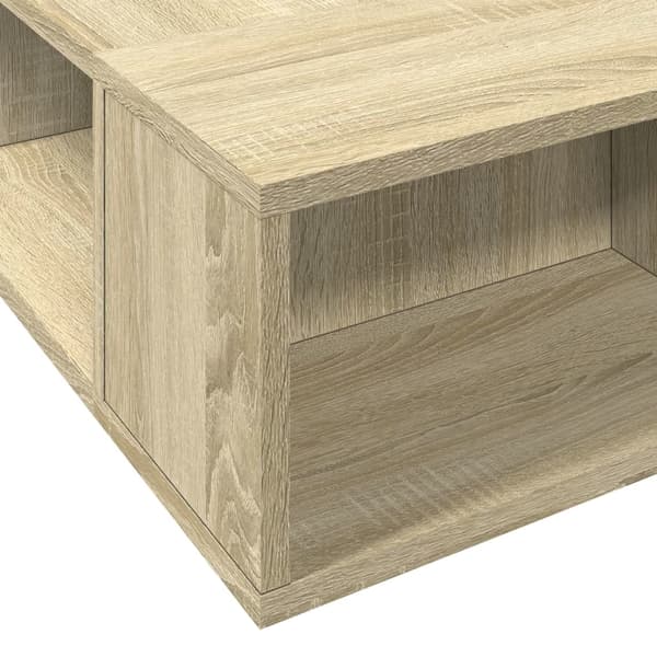 vidaXL Sengeramme sonoma eik 160x200 cm konstruert tre