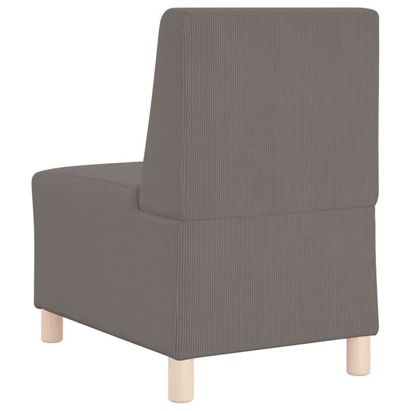 vidaXL Modulsofa utan armstöd 2 pcs Ljusgrå 55 x 74 x 82 cm