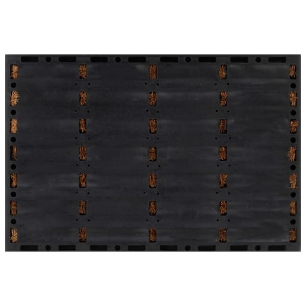 vidaXL Dørmatte rektangulær 40x60 cm gummi og kokosfiber