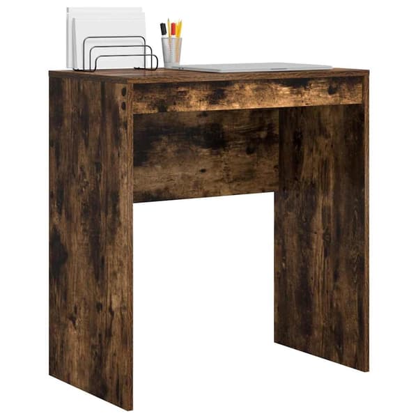 vidaXL Skrivebord Røkt eik 70 x 40 x 76 cm