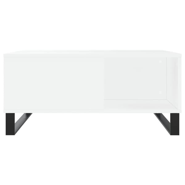 vidaXL Soffbord vit 80x80x36,5 cm konstruerat trä