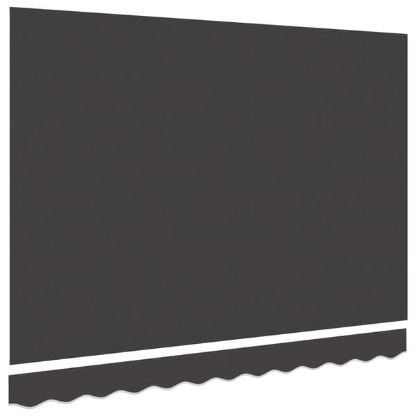 vidaXL Reserveduk til markise Antrasitt 330 x 195 cm Polyester