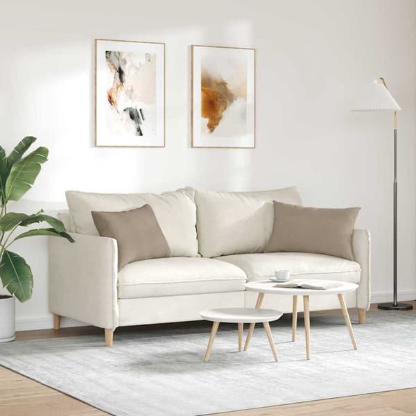 vidaXL Soffkuddar 2 st Gråbrun 60 x 40 cm tyg
