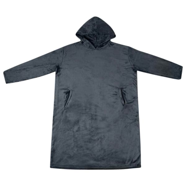 vidaXL Teppe-hettegenser Marineblå m Flanell