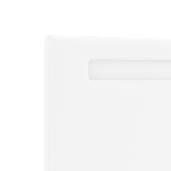 vidaXL LED huvuddyna Vit 200 cm Konstläder