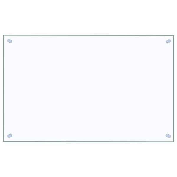 vidaXL Stänkskydd 2 st transparent 80x50 cm härdat glas