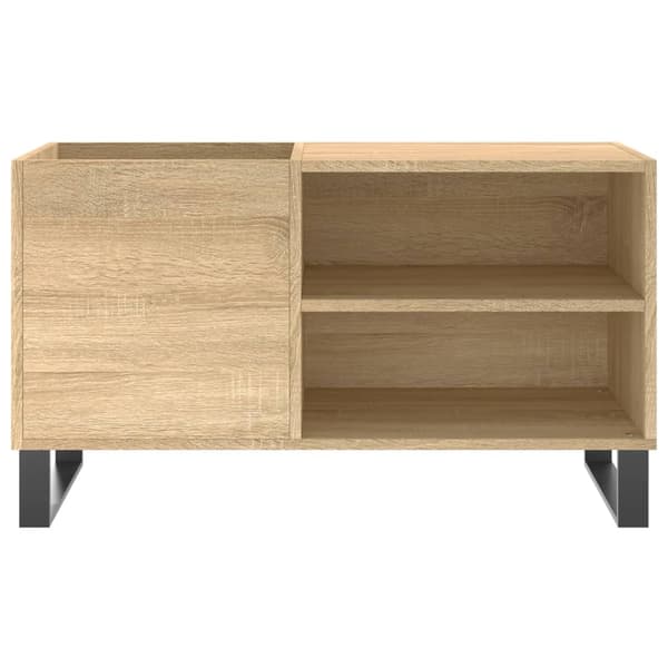 vidaXL Hifi-benk sonoma eik 85x38x48 cm konstruert tre