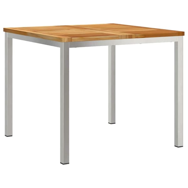 vidaXL Trädgårdsmöbelset 3 pcs Brun Massivt teakträ