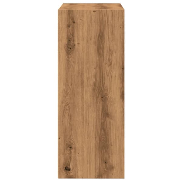vidaXL Bokhylle artisan eik 60x30x77 cm konstruert tre