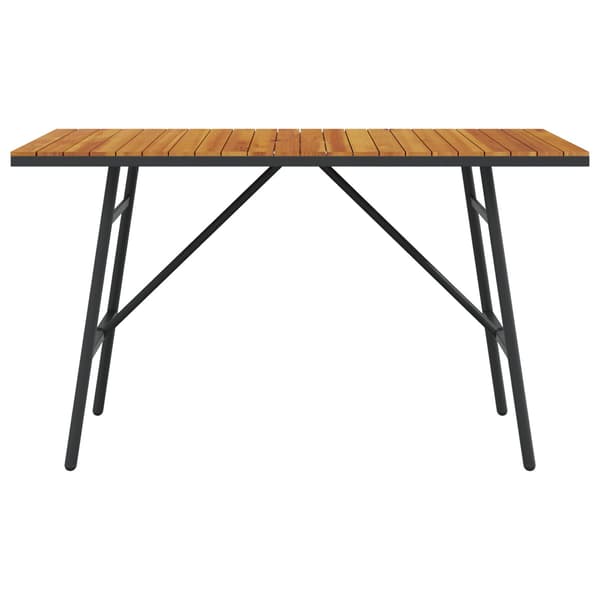 vidaXL Spisebord Brun 110 x 55 x 61,5 cm Solid akasietre