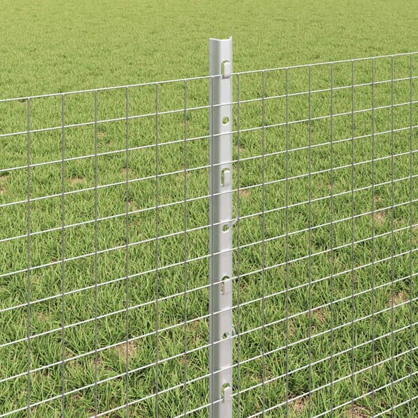 vidaXL Gjerde med innlegg. sølv 0.6 x 50 m Stål