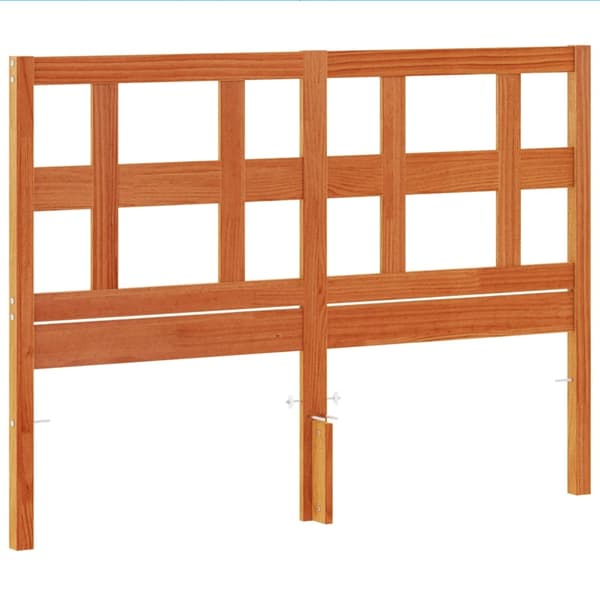 vidaXL Hodegavl voksbrun 135 cm heltre furu
