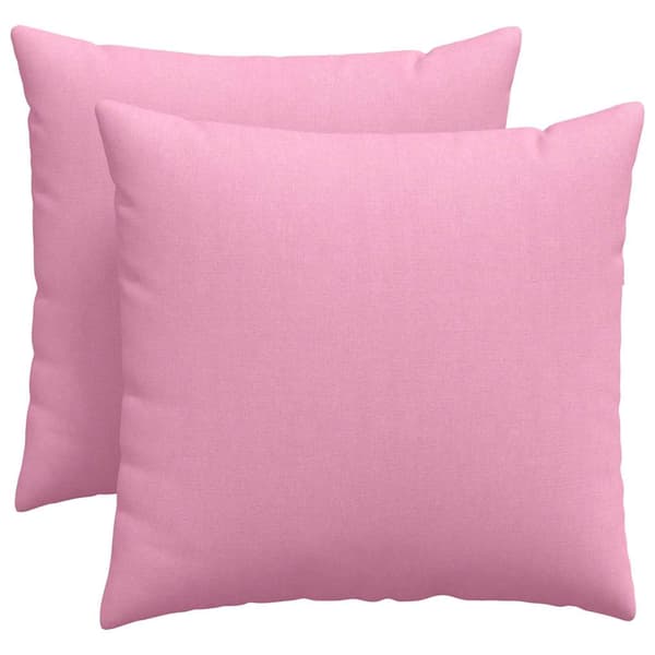 vidaXL Soffkuddar 2 st Rosa 50 x 50 cm tyg
