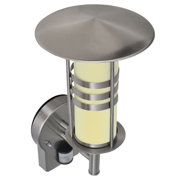 vidaXL Rustfritt stål Vegglampe med Sensor - Pagoda Form