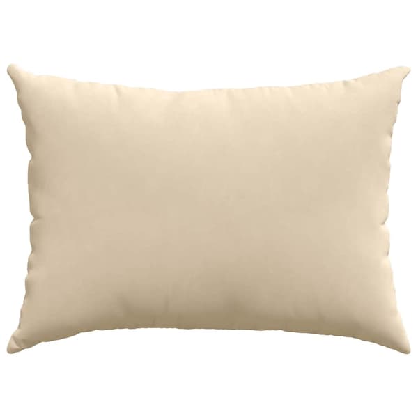 vidaXL Soffkuddar 2 st Kräm 70 x 50 cm tyg