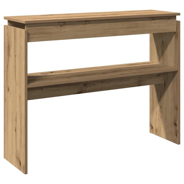 vidaXL Konsollbord artisan eik 102x30x80 cm konstruert tre