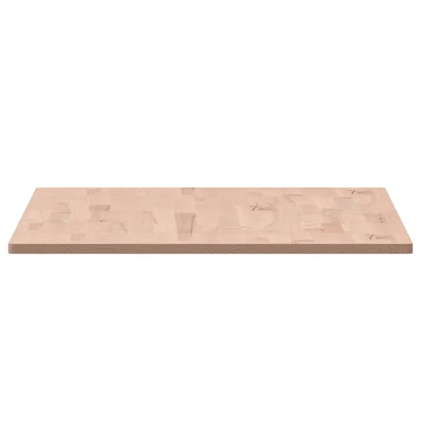 vidaXL Bordplate 100x60x1,5 cm rektangulær heltre bøketre