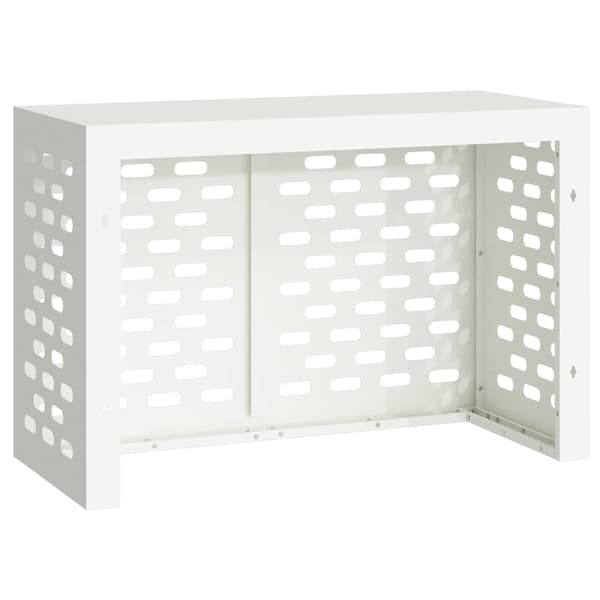 vidaXL Luftkonditioneringsskydd Vit 90 x 40 x 60 cm Stål