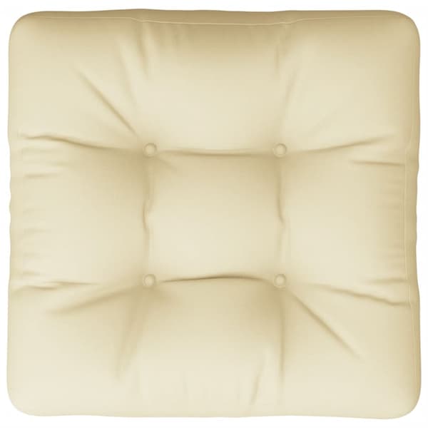 vidaXL Palldyna gräddvit 60x61,5x10 cm tyg