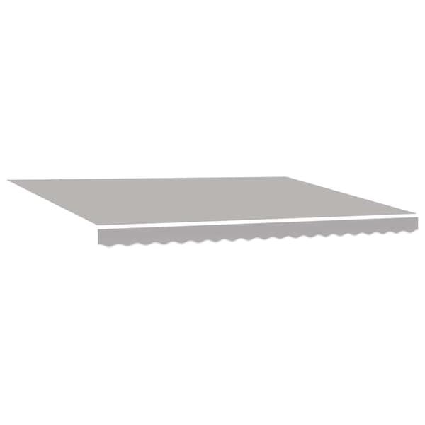 vidaXL Innvendbar Markise 450 × 350 cm Lysegrå