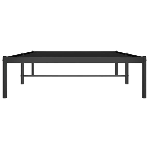 vidaXL Sängram metall svart 100x190 cm