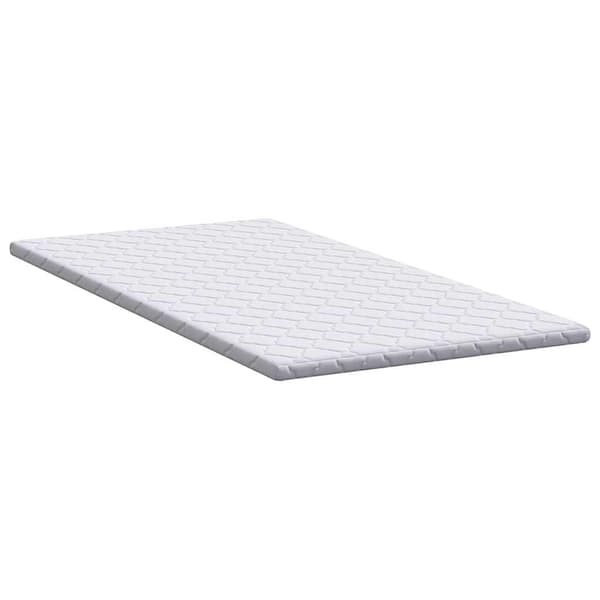 vidaXL Kokostopper Vit 90 x 190 cm Jacquardtyg
