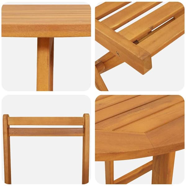 vidaXL Bistrosett 3 pcs Olje naturlig Solid akasietre