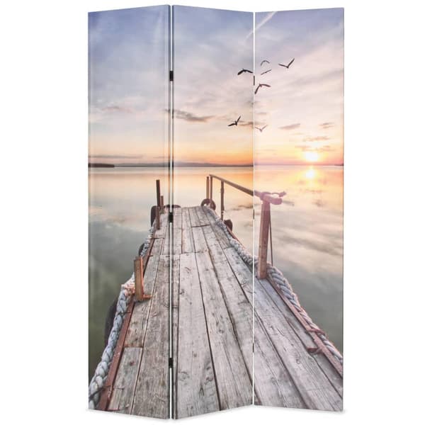 vidaXL Sammenleggbar romdeler 120x170 cm innsjø