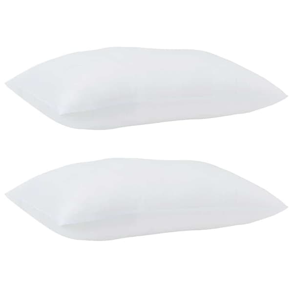vidaXL Kudde med kudde 2 pcs Vit 61 x 41 x 20 cm Polyester