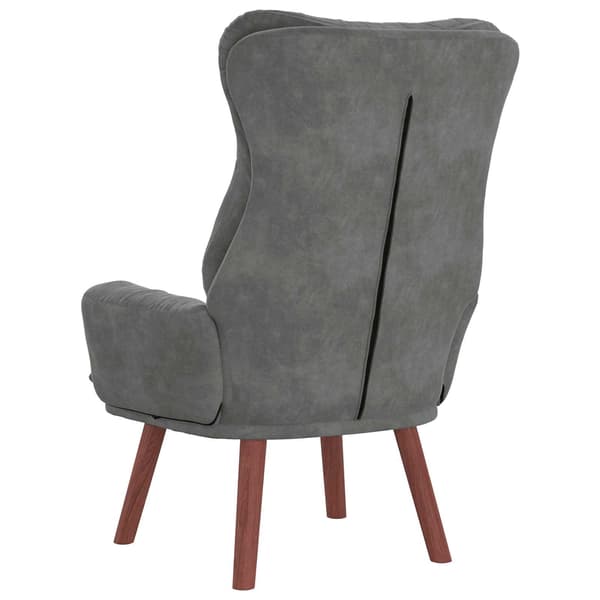 vidaXL fåtölj Mörkgrå 69 x 74 x 93 cm Sammet