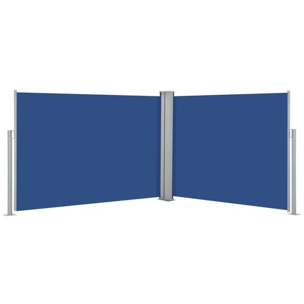 vidaXL Uttrekkbar sidemarkise 100x1000 cm blå