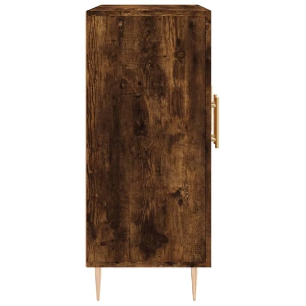 vidaXL Skjenk røkt eik 90x34x80 cm konstruert tre