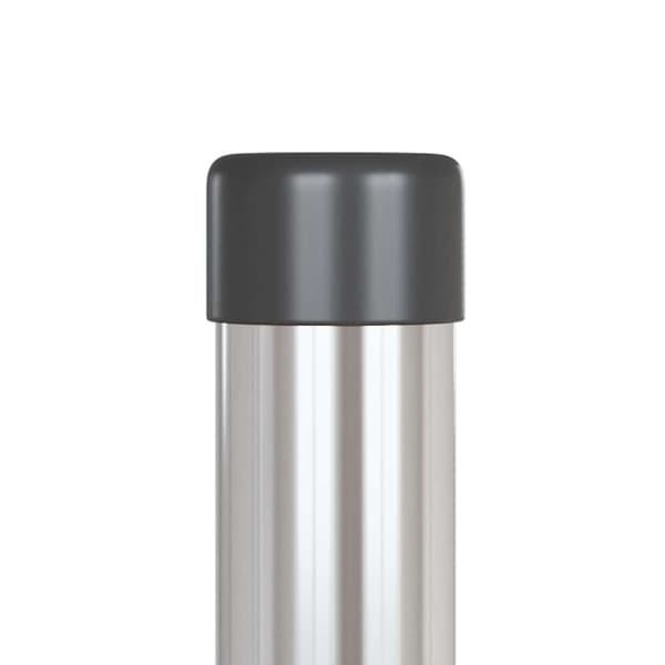 vidaXL Staketstolpar 12 pcs Silver 60 cm Pulverlackerad stål