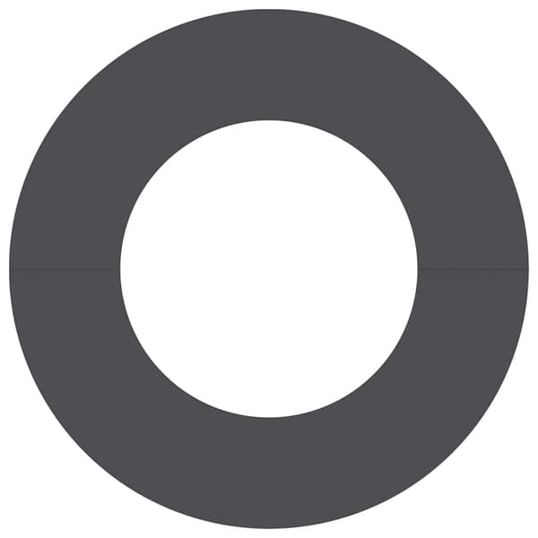 vidaXL passende for Flat Tre Ring Svart Ø40 / 70 cm Stål