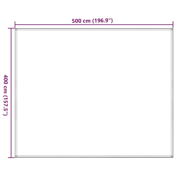 vidaXL Tältmatta 400x500 cm svart