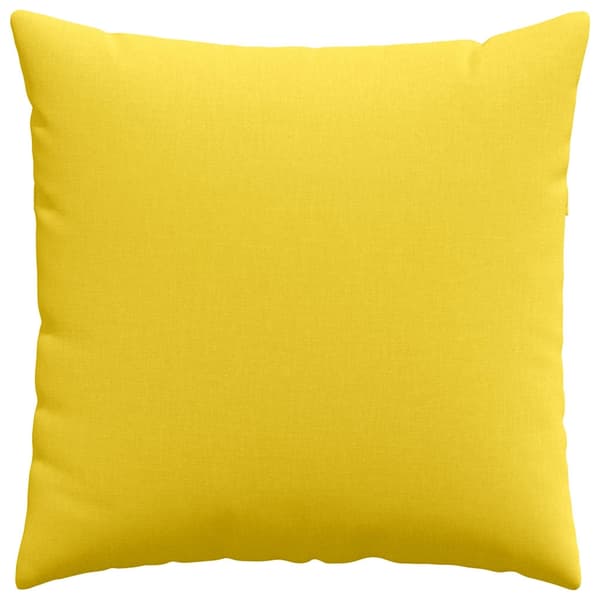 vidaXL Soffkuddar 2 st Ljusgul 60 x 60 cm tyg