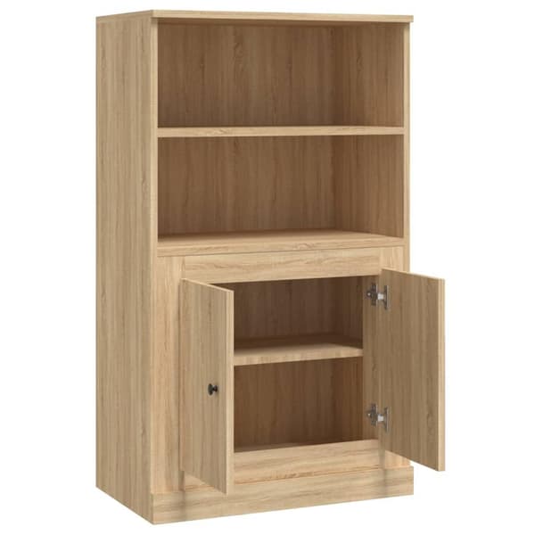 vidaXL Highboard sonoma eik 60x35,5x103,5 cm konstruert tre