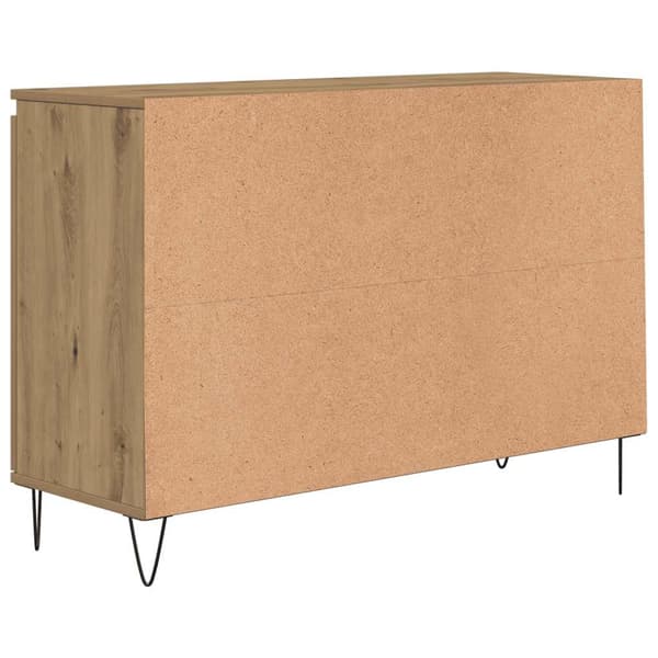 vidaXL Skjenk artisan eik 101,5x35x70 cm konstruert tre