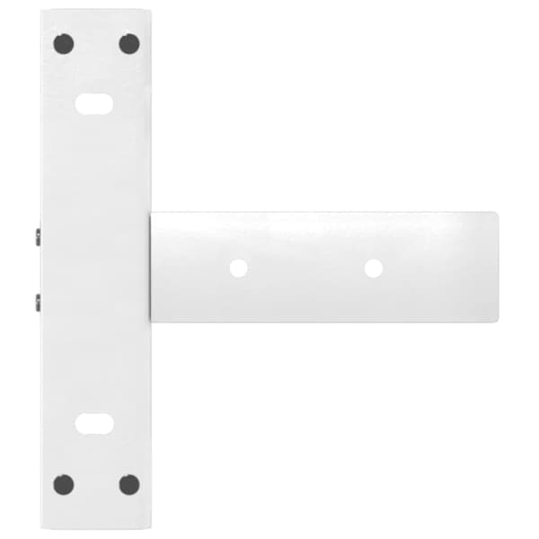 vidaXL Konsolbordsben T-formad 2 st vit 38x25x(72-73) cm stål