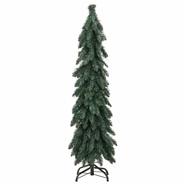 vidaXL Belyst plastgran med 60 LEDs 120 cm