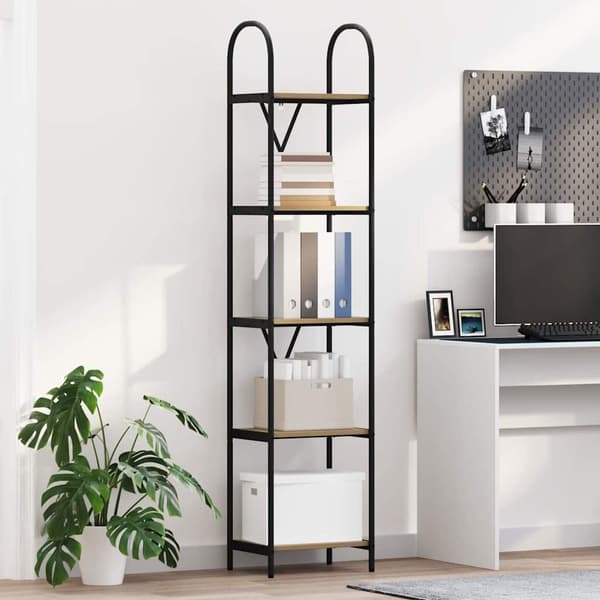 vidaXL Bokhylle Artisan Eik 40 x 30 x 183 cm Konstruert tre