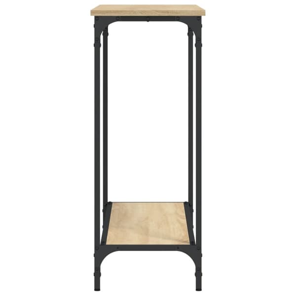 vidaXL Konsollbord sonoma eik 101x30,5x75 cm konstruert tre