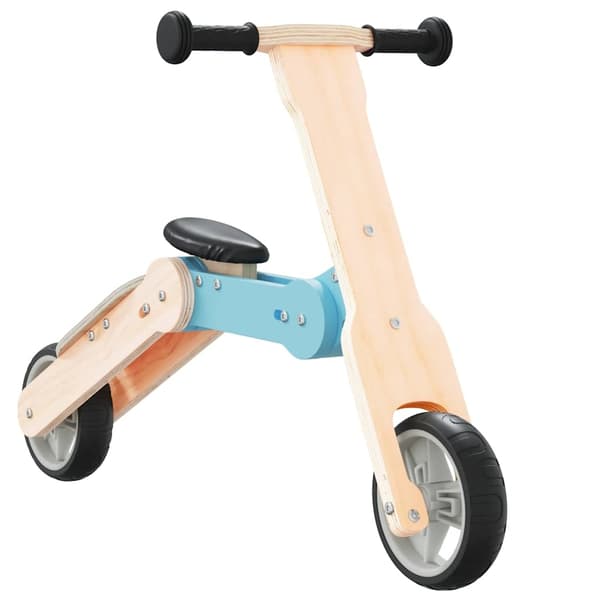 vidaXL Sparkcykel för barn 2-i-1 ljusblå