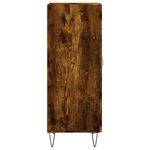 vidaXL Skjenk røkt eik 34,5x34x90 cm konstruert tre