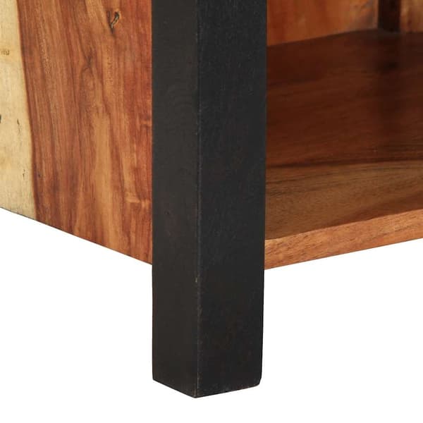 vidaXL Nattbordskap 2 pcs Brun 40 x 35 x 50 cm Solid akasietre