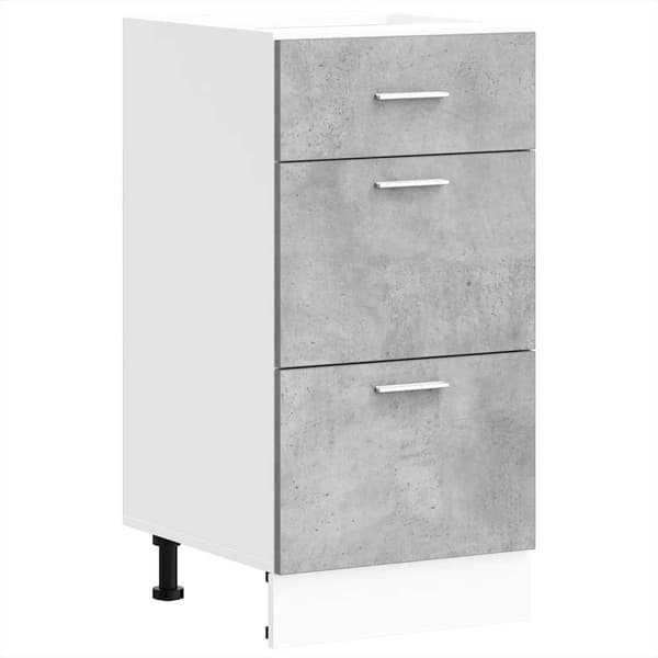 vidaXL Underskap "Lyon" betonggrå 40x46x81,5 cm konstruert tre